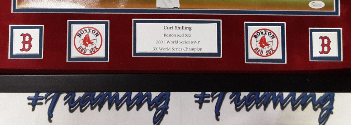 Curt Shilling Authentic Signed Framed 16x20 Photo Autographed JSA-