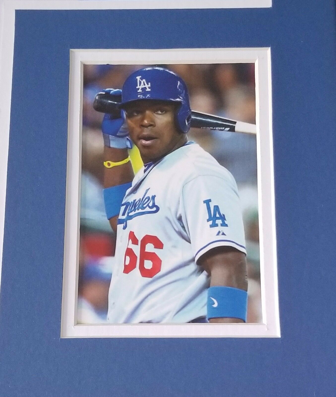 Yasiel Puig Authentic Signed Pro Style Framed Jersey Autographed JSA-