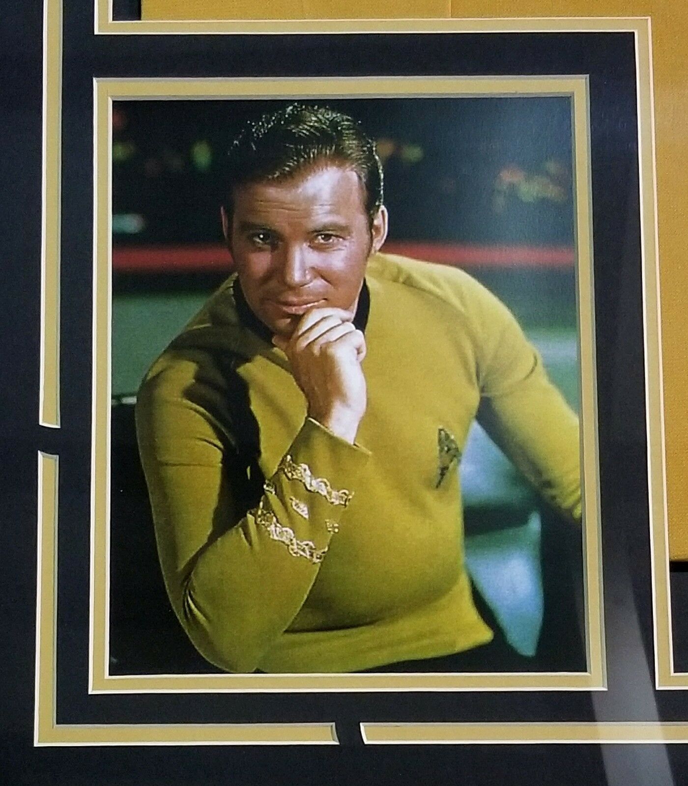 William Shatner Autographed Signed Gold Uniform Framed Beckett