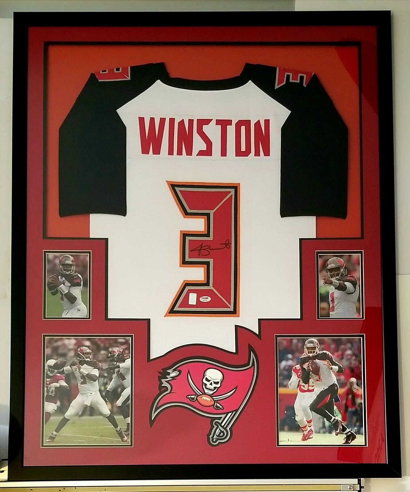 Jameis Winston Authentic Signed Pro Style Framed Jersey Autographed PSA