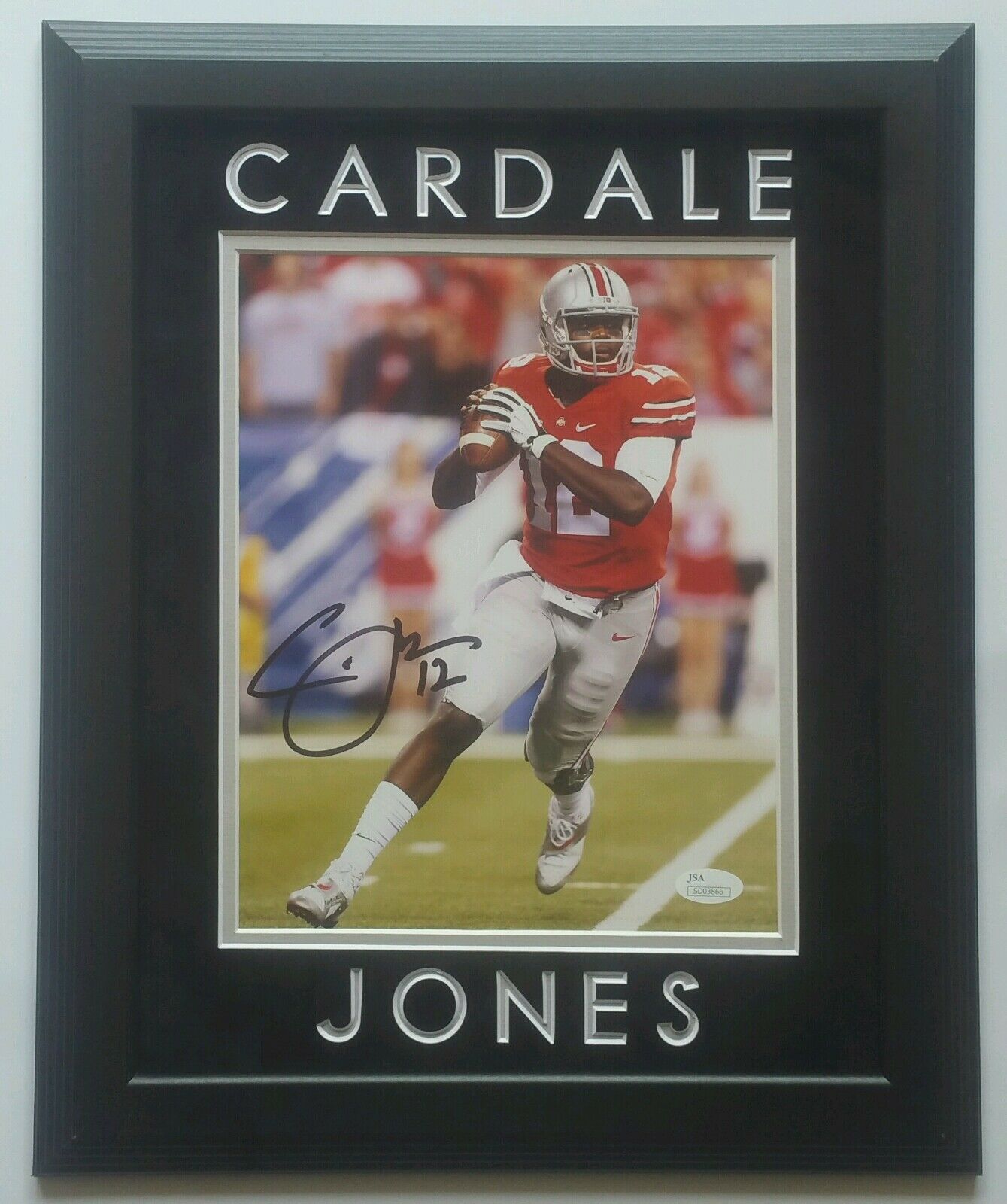 Cardale Jones Authentic Signed Framed 8x10 Photo Autographed JSA