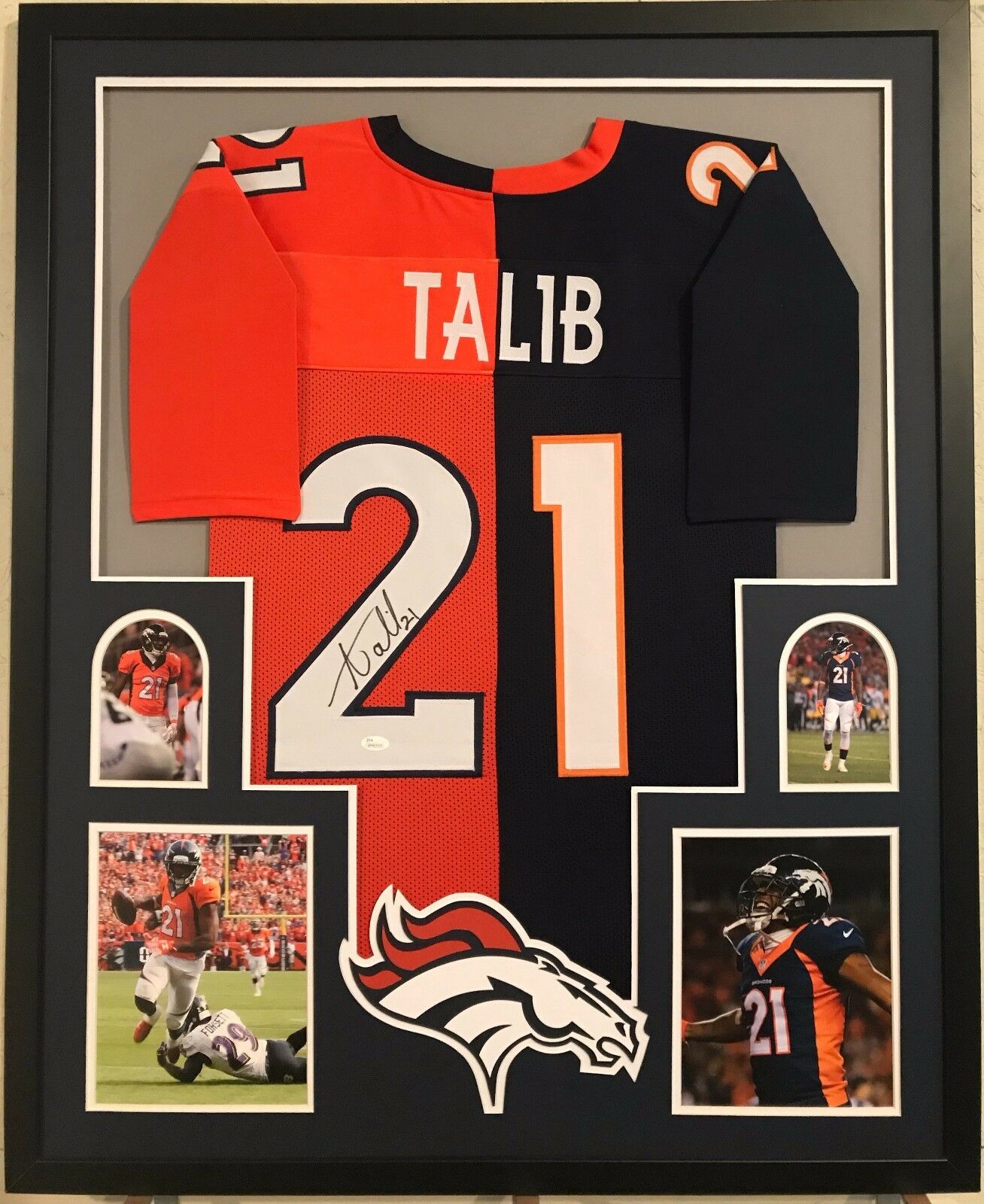 Aqib Talib Authentic Signed Pro Style Framed Jersey Autographed JSA
